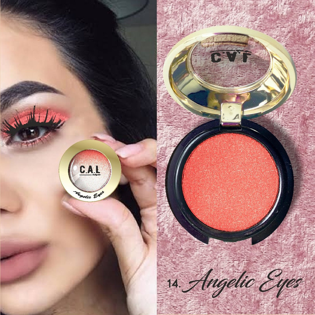 CAL Losangeles Waterproof & Long Lasting Angelic Eye Shadow 3.5g
