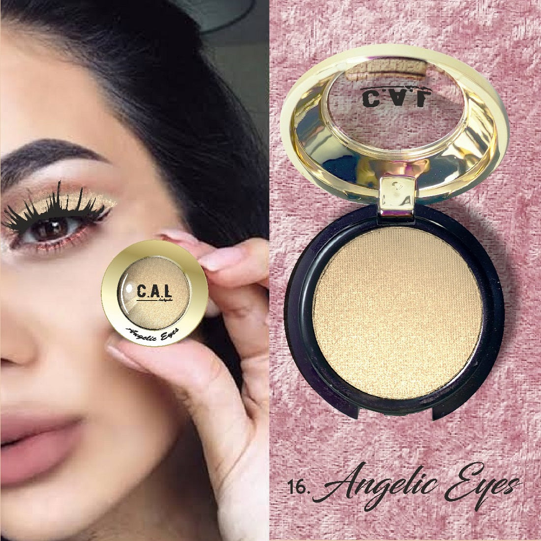 CAL Losangeles Waterproof & Long Lasting Angelic Eye Shadow 3.5g