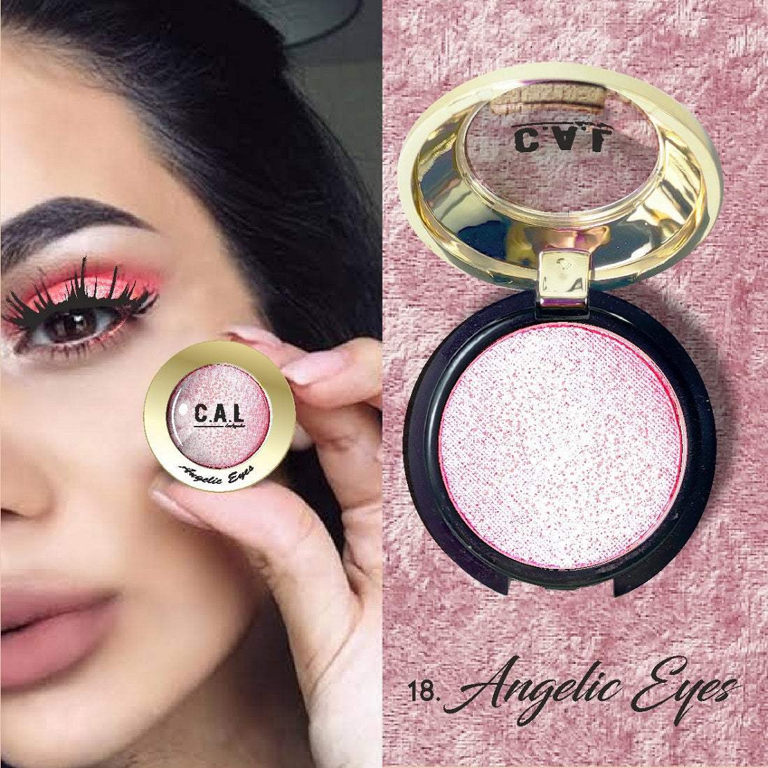CAL Losangeles Waterproof & Long Lasting Angelic Eye Shadow 3.5g