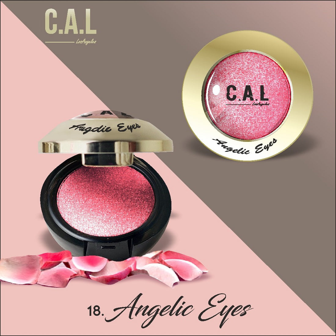 CAL Losangeles Waterproof & Long Lasting Angelic Eye Shadow 3.5g