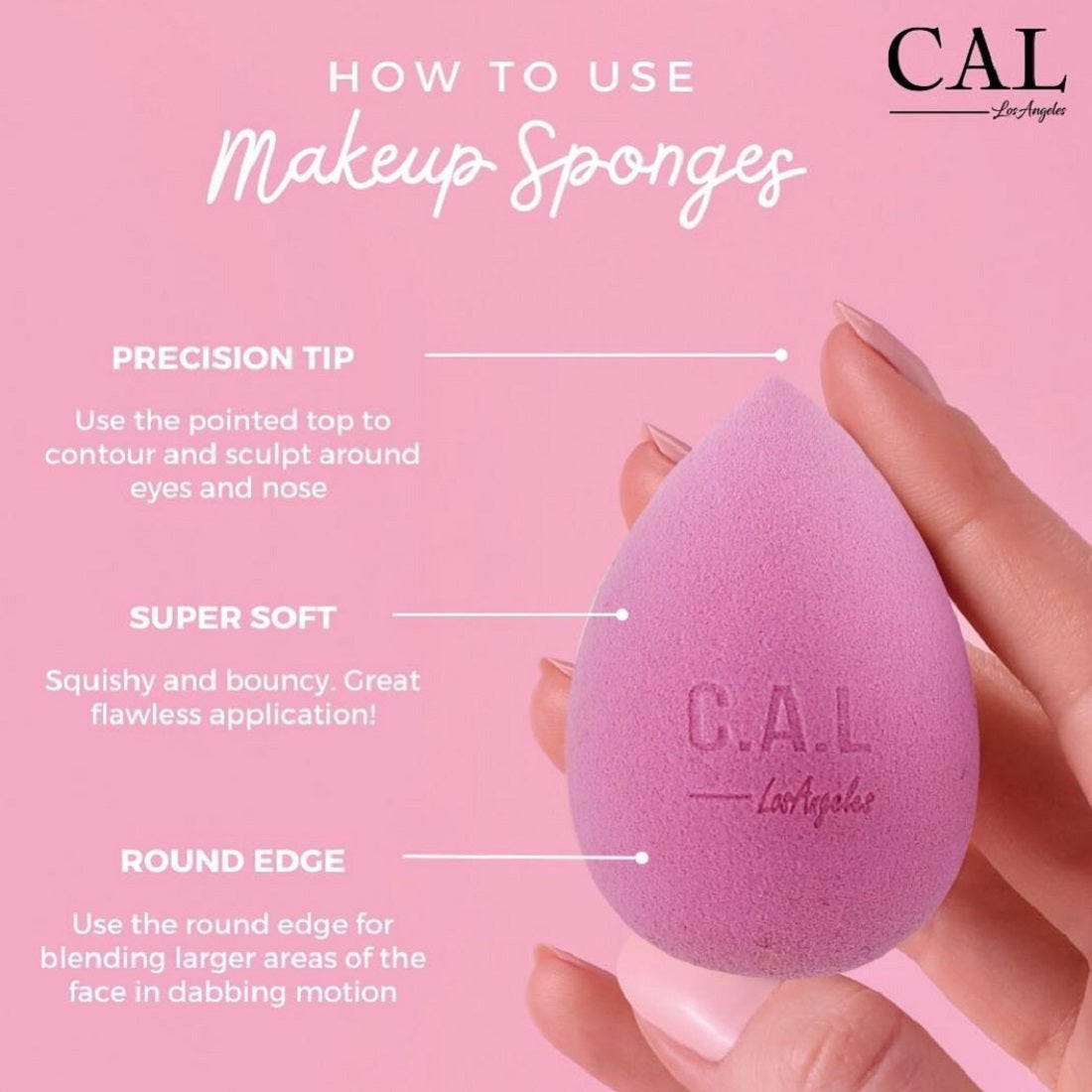 CAL Losangeles Pink Beauty Blender
