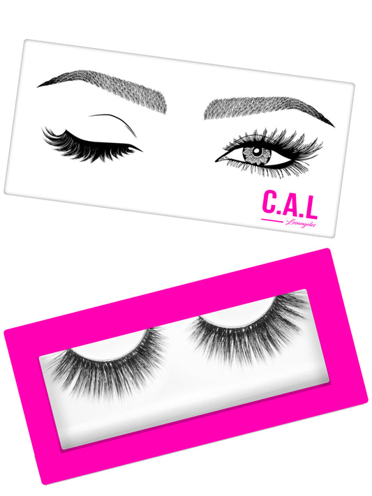 CAL Losangeles Combo Dramatic Eyelashes Curler and False Eyelashes, 5g - Glam(Black)